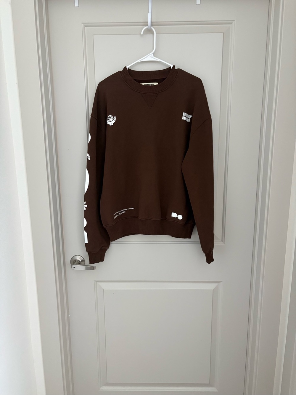 Woodbird Brown Graphic Crewneck Sweatshirt Men’s EUR S / US Small Oversized - Picture 6 of 6